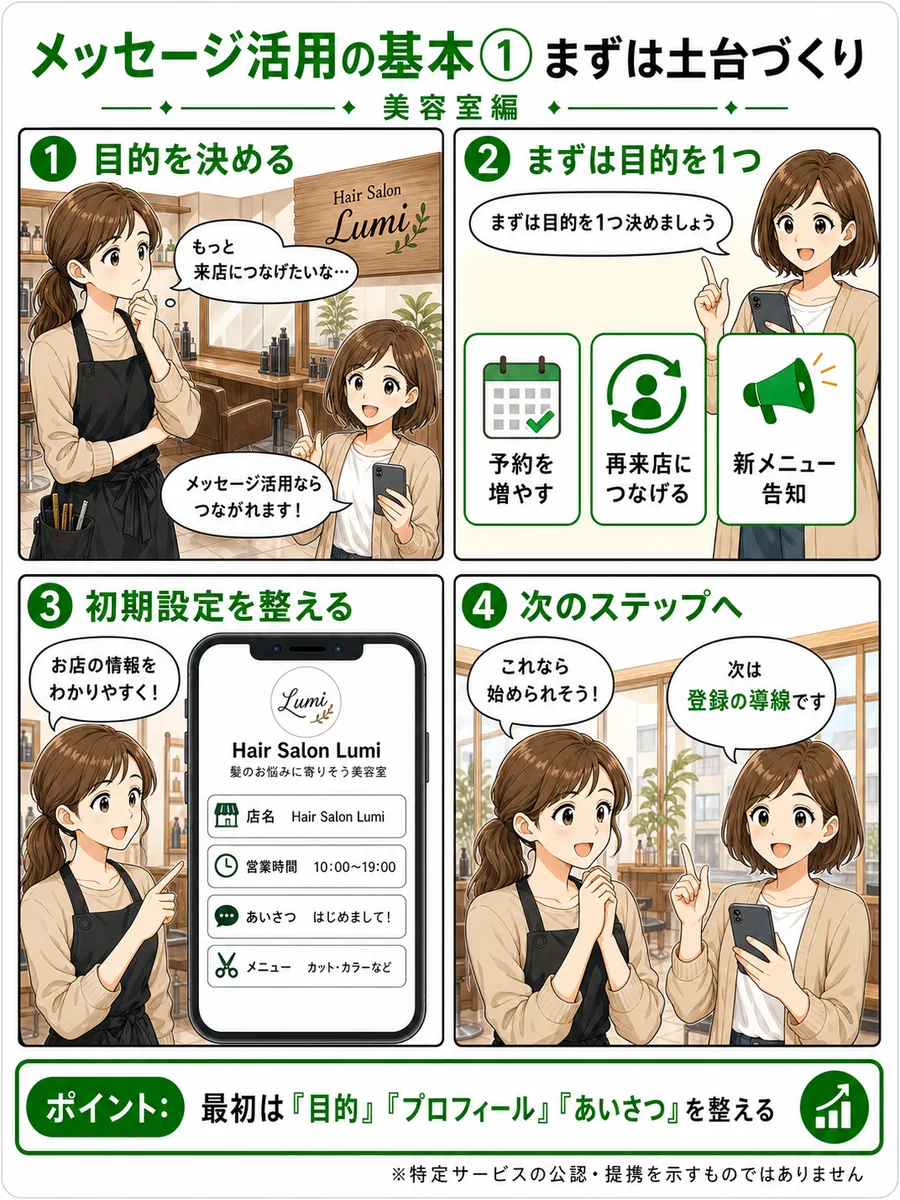 メッセージ活用の基本1 まずは土台づくり