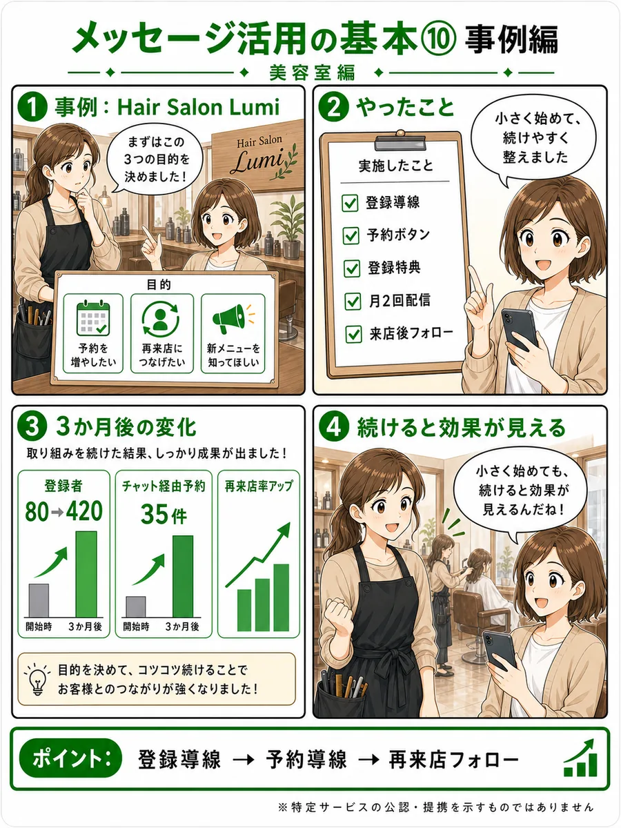 メッセージ活用の基本10 事例編